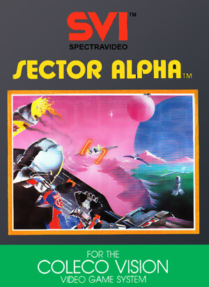 Sector Alpha for Colecovision Box Art