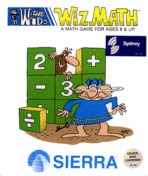 Wiz Math, The Wizard of Id's  for Colecovision Box Art