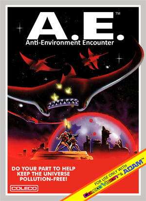 Anti-Environment Encounter (A.E.) for Colecovision Box Art