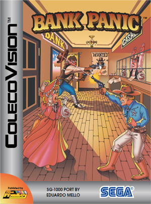 Bank Panic for Colecovision Box Art