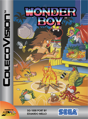Wonder Boy for Colecovision Box Art