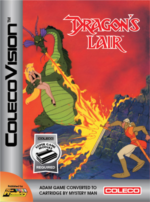 Dragon's Lair for Colecovision Box Art