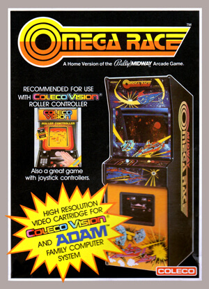 Omega Race for Colecovision Box Art