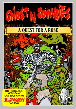 Ghost'n Zombies: A Quest For a Rose for Colecovision Box Art