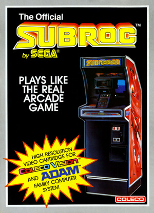 Subroc for Colecovision Box Art