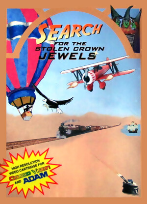 Search For The Stolen Crown Jewels for Colecovision Box Art