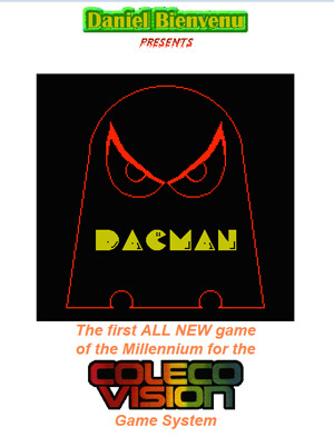 DacMan for Colecovision Box Art