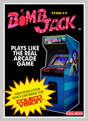 Bomb Jack for Colecovision Box Art