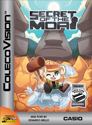 Secret of the Moai for Colecovision Box Art