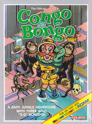 Congo Bongo for Colecovision Box Art
