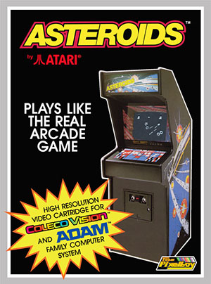 Asteroids for Colecovision Box Art