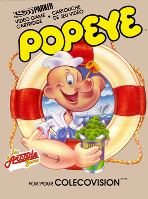 Popeye for Colecovision Box Art