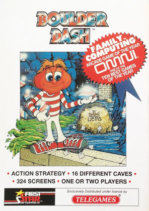 Boulder Dash for Colecovision Box Art