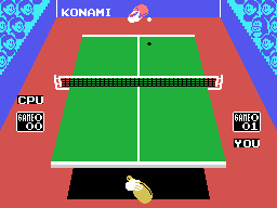 Konami's Ping-Pong Screenshot